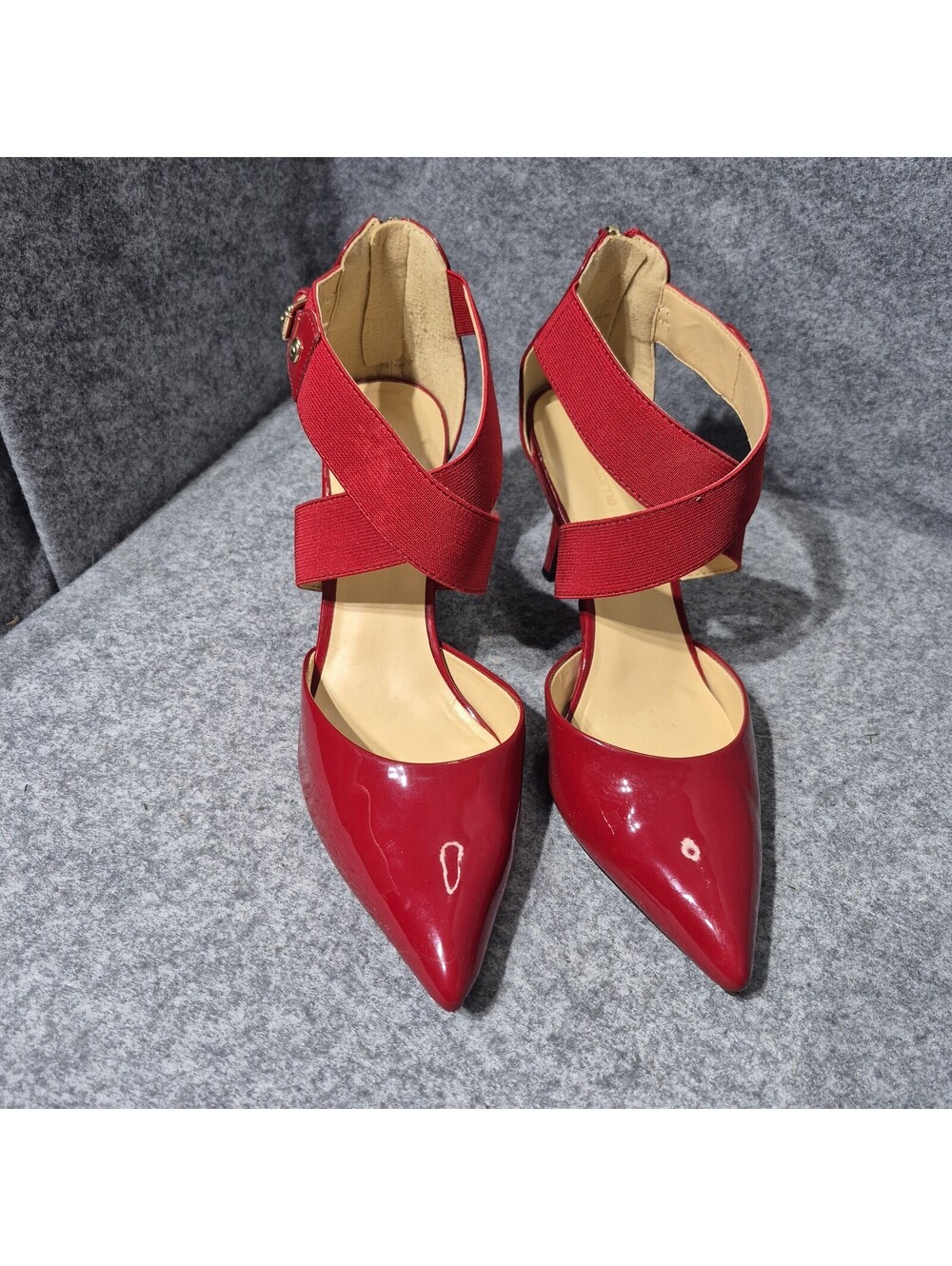 Liz Claiborne Keegan Stiletto Heels Size 9M Red  Pumps